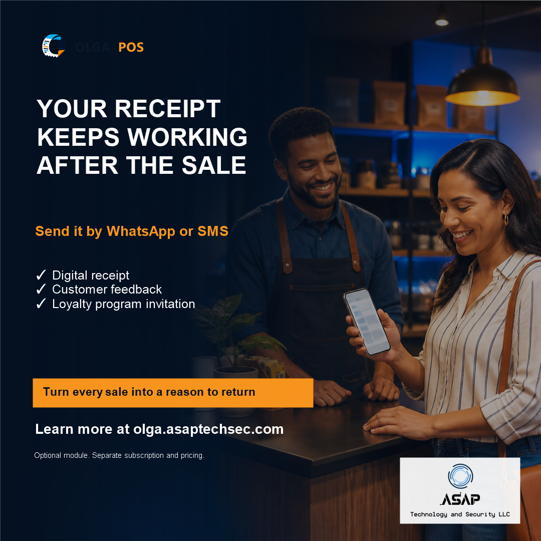Customer receiving a digital receipt after a purchase